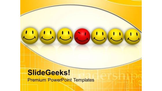 Bedifferent Smiley Business Concept PowerPoint Templates Ppt Backgrounds For Slides 0213 Bedifferent Smiley Business Concept PowerPoint Templates Ppt Backgrounds For Slides 0213