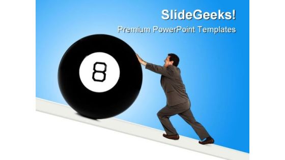 Behind The Ball Business PowerPoint Background And Template 1210