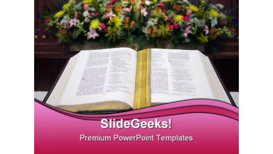 Bible02 Religion PowerPoint Template 0610 Bible02 Religion PowerPoint Template 0610