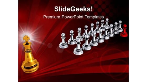 Big Golden King Leadership PowerPoint Templates And PowerPoint Themes 1012 Big Golden King Leadership PowerPoint Templates And PowerPoint Themes 1012