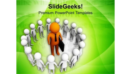Big Leader And His Team PowerPoint Templates Ppt Backgrounds For Slides 0713 Big Leader And His Team PowerPoint Templates Ppt Backgrounds For Slides 0713