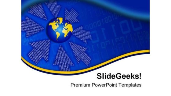 Binary Flow Global PowerPoint Templates And PowerPoint Backgrounds 0411 Binary Flow Global PowerPoint Templates And PowerPoint Backgrounds 0411