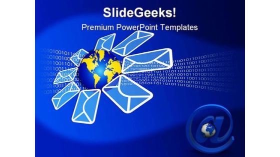 Binary Flow Internet PowerPoint Background And Template 1210 Binary Flow Internet PowerPoint Background And Template 1210