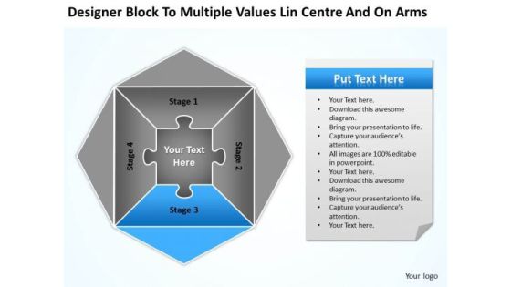 Block To Multiple Values Lin Centre And On Arms Ppt Business Plan Template PowerPoint Slides Block To Multiple Values Lin Centre And On Arms Ppt Business Plan Template PowerPoint Slides