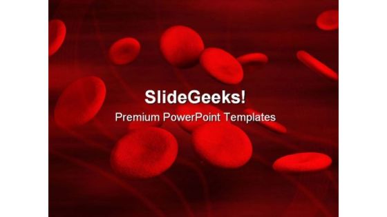 Blood Cells Medical PowerPoint Template 1110