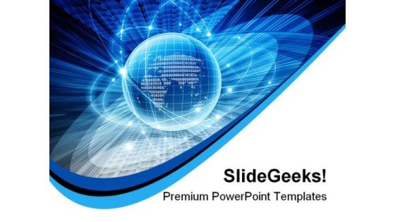 Blue Abstract Beauty PowerPoint Template 1010 Blue Abstract Beauty PowerPoint Template 1010