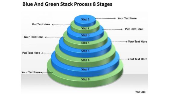 Blue And Green Stack Process 8 Stages Business Plan Strategy PowerPoint Slides Blue And Green Stack Process 8 Stages Business Plan Strategy PowerPoint Slides