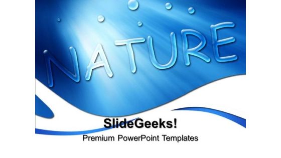 Blue Drops Nature PowerPoint Templates And PowerPoint Themes 0512 Blue Drops Nature PowerPoint Templates And PowerPoint Themes 0512