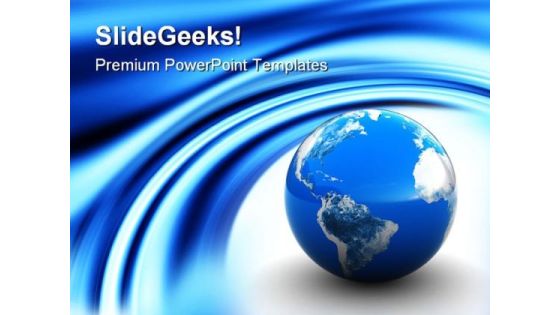 Blue Earth Globe PowerPoint Templates And PowerPoint Backgrounds 0411 Blue Earth Globe PowerPoint Templates And PowerPoint Backgrounds 0411