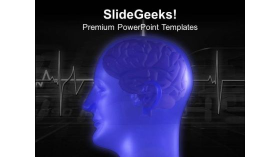 Blue Graphic Of Human Brain PowerPoint Templates Ppt Backgrounds For Slides 0613 Blue Graphic Of Human Brain PowerPoint Templates Ppt Backgrounds For Slides 0613