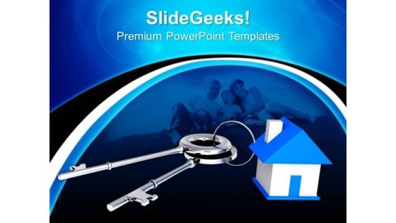 Blue House Connected With Keys Symbol PowerPoint Templates And PowerPoint Themes 1012 Blue House Connected With Keys Symbol PowerPoint Templates And PowerPoint Themes 1012