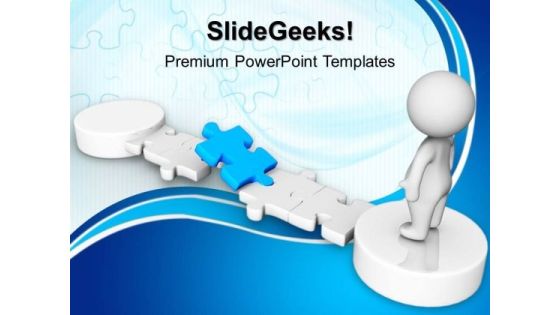 Blue Puzzle Business PowerPoint Templates And PowerPoint Themes 1012 Blue Puzzle Business PowerPoint Templates And PowerPoint Themes 1012