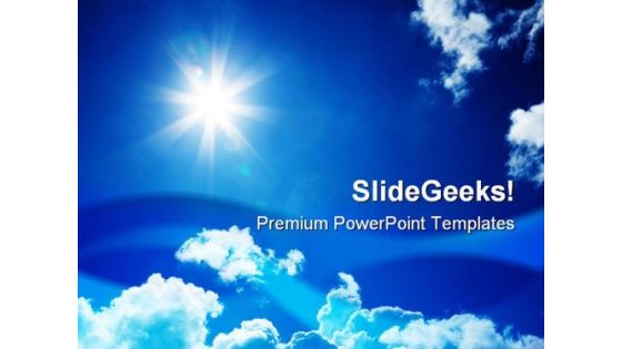 Blue Sky01 Nature PowerPoint Templates And PowerPoint Backgrounds 0811