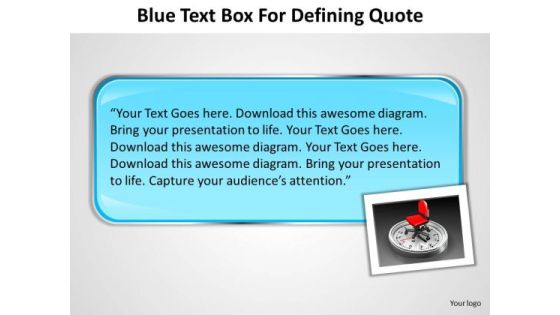 Blue Text Box For Defining Quote Radial Chart PowerPoint Templates Blue Text Box For Defining Quote Radial Chart PowerPoint Templates