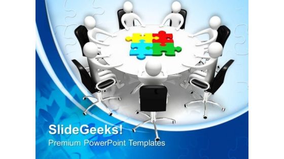 Board Meeting And Puzzle Pieces Jigsaw PowerPoint Templates And PowerPoint Themes 0712 Board Meeting And Puzzle Pieces Jigsaw PowerPoint Templates And PowerPoint Themes 0712
