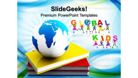 Book And Globe Business PowerPoint Templates And PowerPoint Themes 0812