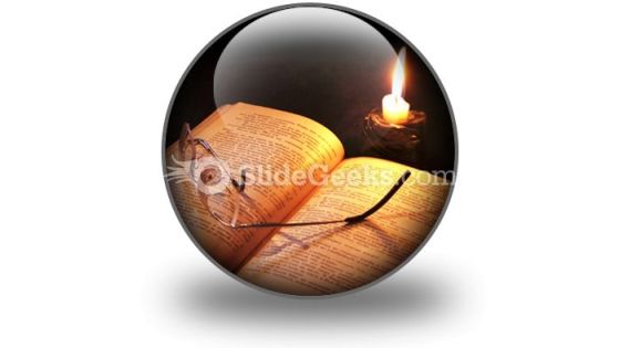 Book Candle PowerPoint Icon C Book Candle PowerPoint Icon C