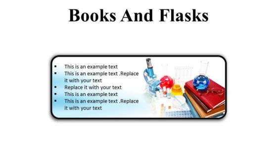 Books And Flasks Science PowerPoint Presentation Slides R