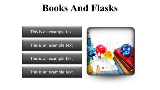 Books And Flasks Science PowerPoint Presentation Slides S