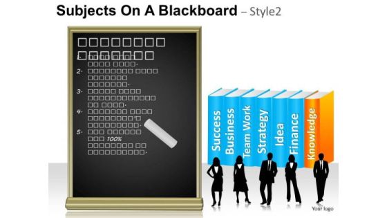 Books Subjects On A Blackboard 2 PowerPoint Slides And Ppt Template Diagrams Books Subjects On A Blackboard 2 PowerPoint Slides And Ppt Template Diagrams