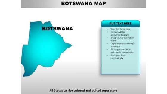 Botswana PowerPoint Maps Botswana PowerPoint Maps