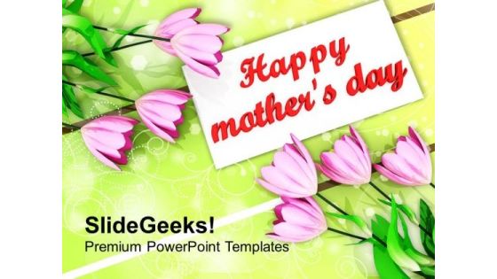 Bouquet Of Tulips On Mothers Day PowerPoint Templates Ppt Backgrounds For Slides 0513 Bouquet Of Tulips On Mothers Day PowerPoint Templates Ppt Backgrounds For Slides 0513