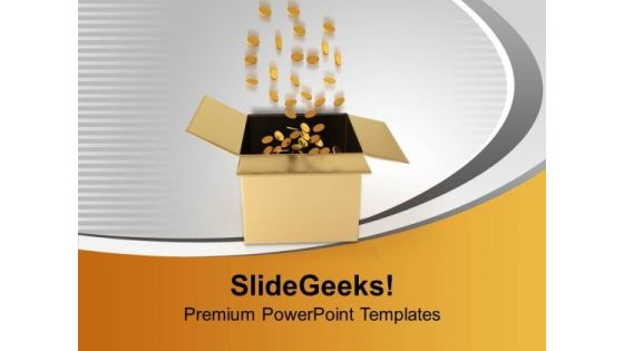 Box Full Of Coins Financial Stability PowerPoint Templates Ppt Backgrounds For Slides 0213 Box Full Of Coins Financial Stability PowerPoint Templates Ppt Backgrounds For Slides 0213