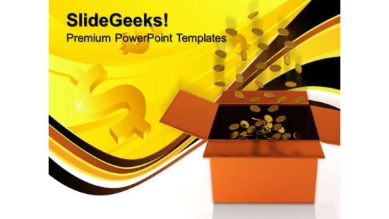 Box Full Of Coins Money PowerPoint Templates And PowerPoint Themes 0812 Box Full Of Coins Money PowerPoint Templates And PowerPoint Themes 0812