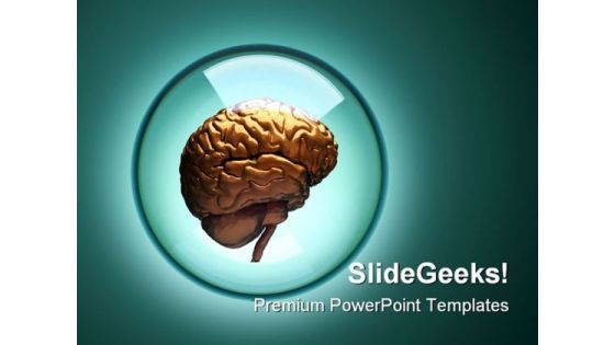 Brain Medical PowerPoint Backgrounds And Templates 0111