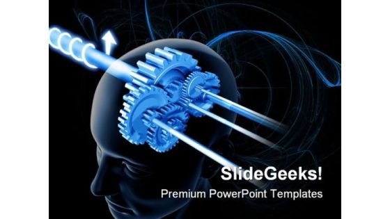 Brain Think Science PowerPoint Template 0610 Brain Think Science PowerPoint Template 0610