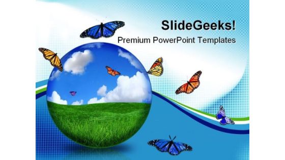 Bright Future Of The Planet Nature PowerPoint Templates And PowerPoint Backgrounds 0211