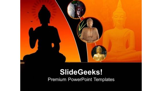 Buddha Statue Religion PowerPoint Templates And PowerPoint Themes 0712