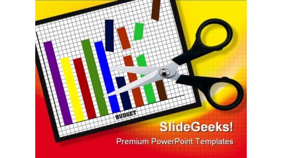 Budget Cuts Finance PowerPoint Themes And PowerPoint Slides 0511