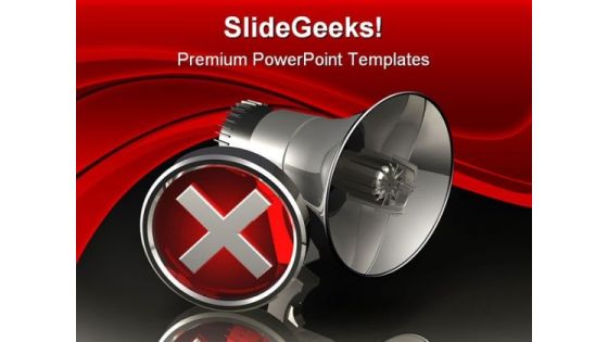 Bullhorn Symbol PowerPoint Templates And PowerPoint Backgrounds 0411 Bullhorn Symbol PowerPoint Templates And PowerPoint Backgrounds 0411