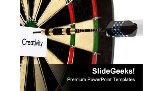 Bulls Eye Creativity Game PowerPoint Themes And PowerPoint Slides 0511 Bulls Eye Creativity Game PowerPoint Themes And PowerPoint Slides 0511