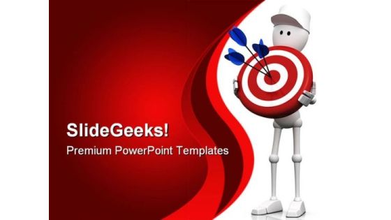 Bulls Eye Target Business PowerPoint Templates And PowerPoint Backgrounds 0611