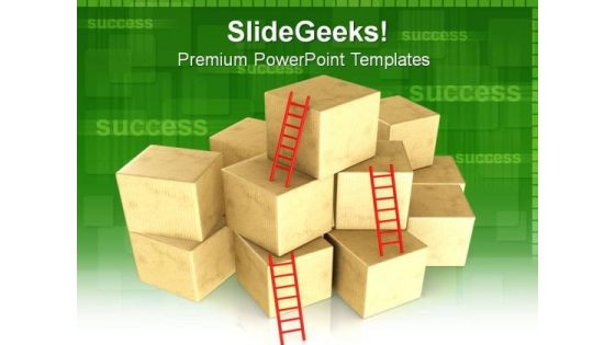 Bunch Of Boxes Shapes PowerPoint Templates And PowerPoint Themes 0812