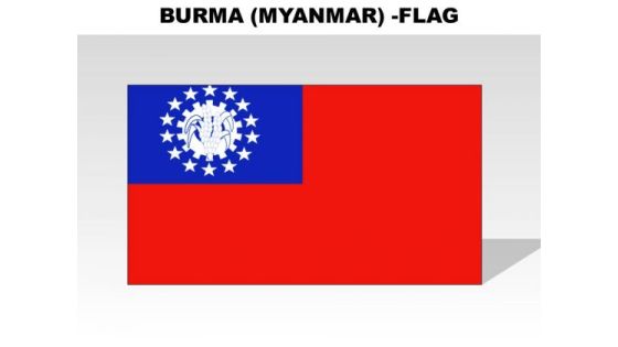 Burma Myanmar Country PowerPoint Flags