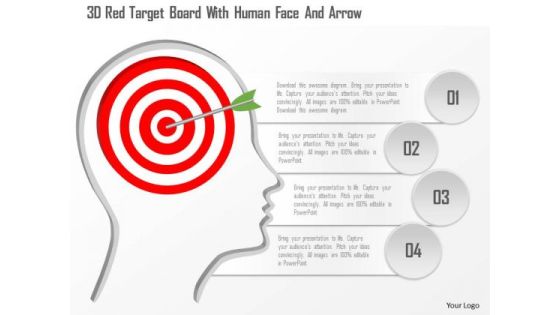 Busines Diagram 3d Red Target Board With Human Face And Arrow Presentation Template Busines Diagram 3d Red Target Board With Human Face And Arrow Presentation Template