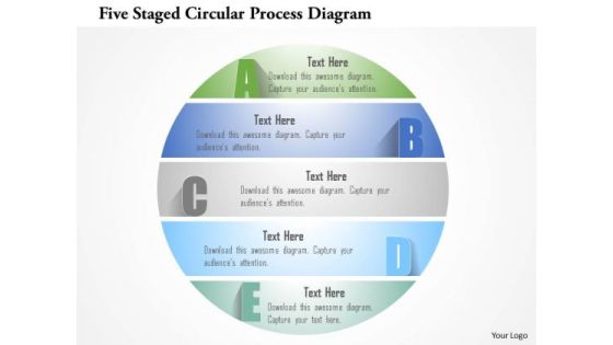 Busines Diagram Five Staged Circular Process Diagram Presentation Template Busines Diagram Five Staged Circular Process Diagram Presentation Template