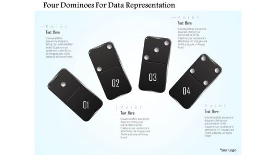 Busines Diagram Four Dominoes For Data Representation Presentation Template Busines Diagram Four Dominoes For Data Representation Presentation Template