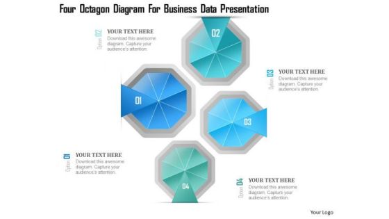 Busines Diagram Four Octagon Diagram For Business Data Presentation Template Busines Diagram Four Octagon Diagram For Business Data Presentation Template