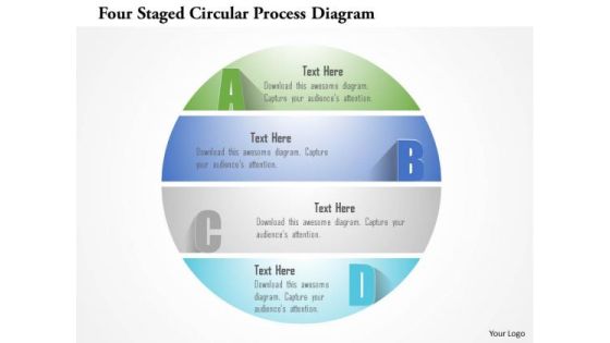 Busines Diagram Four Staged Circular Process Diagram Presentation Template Busines Diagram Four Staged Circular Process Diagram Presentation Template