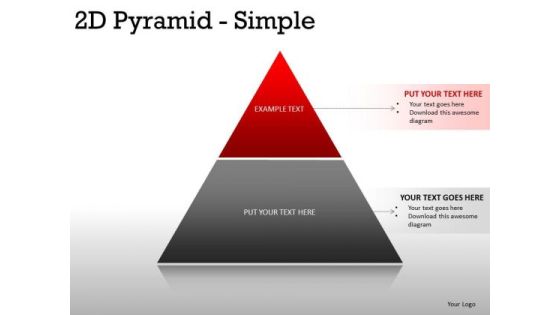 Business 2d Pyramid Simple PowerPoint Slides And Ppt Diagram Templates