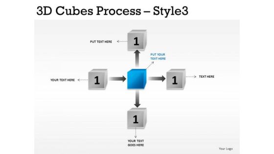 Business 3d Cubes Process 3 PowerPoint Slides And Ppt Diagram Templates