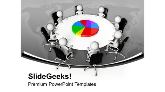 Business Analysis By Pie Chat Meeting PowerPoint Templates Ppt Backgrounds For Slides 0413 Business Analysis By Pie Chat Meeting PowerPoint Templates Ppt Backgrounds For Slides 0413
