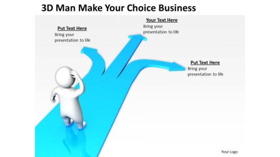 Business Analyst Diagrams 3d Man Make Your Choice PowerPoint Theme Slides Business Analyst Diagrams 3d Man Make Your Choice PowerPoint Theme Slides