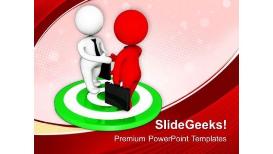 Business And Marketing Target Meetings PowerPoint Templates Ppt Backgrounds For Slides 0613