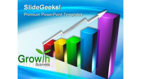 Business Arrow And Growth Chart Success PowerPoint Templates And PowerPoint Backgrounds 0311 Business Arrow And Growth Chart Success PowerPoint Templates And PowerPoint Backgrounds 0311