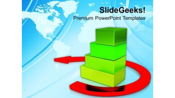 Business Bar Graph With Growth Arrow PowerPoint Templates Ppt Backgrounds For Slides 0413 Business Bar Graph With Growth Arrow PowerPoint Templates Ppt Backgrounds For Slides 0413